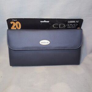 Vintage NOS LASERLINE 20 CD DVD Flip Disc Holder Portable Storage Case Holder
